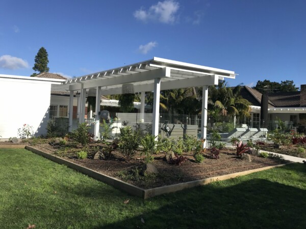 Seasonal display of autumnal planters ready for an event