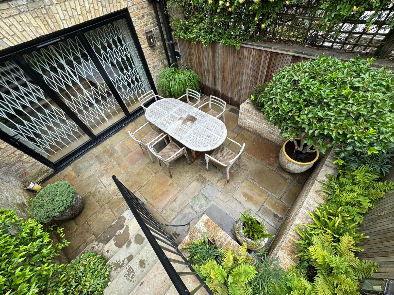 Outdoor space with natural elements