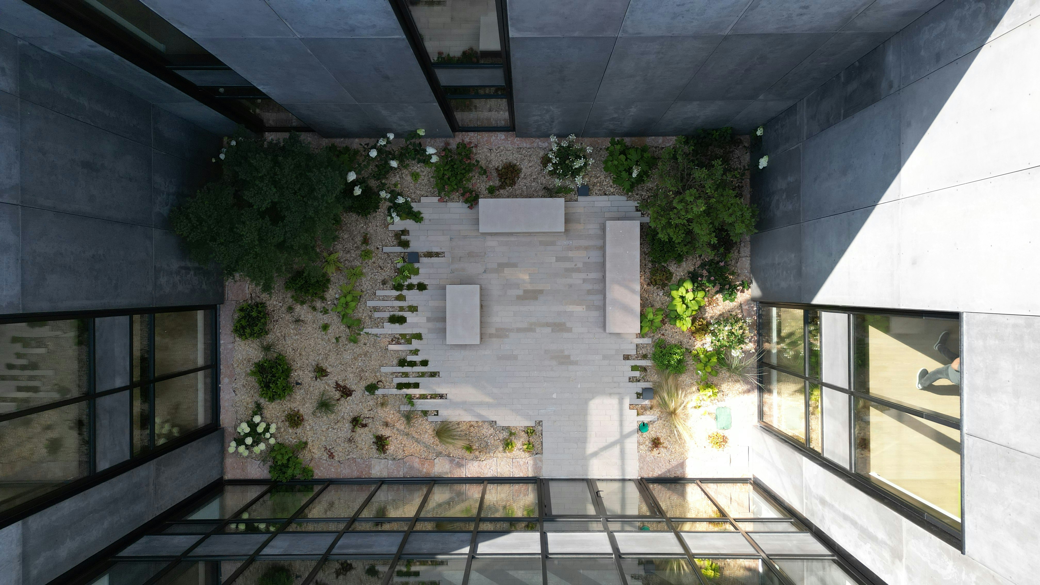 Contemporary garden design with modern landscaping